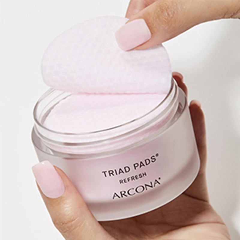 ARCONA Triad Pads Refresh - 45 Pads (100 ml) for Facial Cleansing and Makeup Removal - Image 5